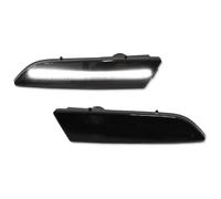 ASHILD Luz Señal Giro Coche Luz Señal Giro Indicador Espejo Lateral Luces Marcador Delanteras Ámbar Conjunto Lámpara Parachoques 12V T10 Para Chrysler Para Crossfire 2004-2008(2pc Rear Smoke white)