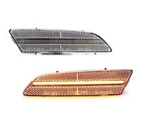 ASHILD Luz Señal Giro Coche Luz Señal Giro Indicador Espejo Lateral Luces Marcador Delanteras Ámbar Conjunto Lámpara Parachoques 12V T10 Para Chrysler Para Crossfire 2004-2008(2pc Front Amber)
