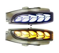ASHILD Luz Señal Giro Coche Para CHR C-HR Conjunto Lámpara Señal Giro Luz Secuencial Streamer Para Espejo Retrovisor A Diurna Blanca Y Azul Dinámica Europea(Style C)