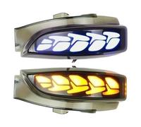 ASHILD Luz Señal Giro Coche Para CHR C-HR Conjunto Lámpara Señal Giro Luz Secuencial Streamer Para Espejo Retrovisor A Diurna Blanca Y Azul Dinámica Europea(Style D)