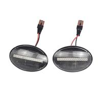 ASHILD Luz Señal Giro Coche Para Combo C B Para Tigra A Para Astra F Para Corsa C B 1991-2011 Señal Giro Intermitente Dinámica Lámpara Indicador Lateral Luz Coche(2Pcs Dynamic Crystal)