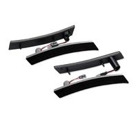 ASHILD Luz Señal Giro Coche Para Mini Para Cooper 1st Gen R50 R52 R53 2002-2008 Si Luz Marcador Lámpara Repetidora Panel Señal Giro Indicador Espejo Lateral(Smoked Rear Front)