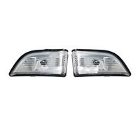 ASHILD Luz Señal Giro Coche Para Volvo Para XC60 2009-2013 31217288 31217289 Espejo Retrovisor Para Coche Luz Señal Giro Indicador Lámpara Lente Lateral Intermitente(White Shell-1Pair)