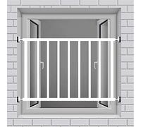 ASHILD Puerta de Seguridad para cotas Puerta de Seguridad para Ventanas Protección contra robos Rejilla para Ventanas sin perforar Barras de Seguridad A Prueba de cotas Puerta de Escalera de tensió