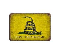 ASHK The Gadsden Flag Is A Historical American Flag with A Y Tin Sign Vintage Metal Pub Club Cafe Bar Home Wall Art Poster Retro 8 x 12 pulgadas (20 x 30 cm)