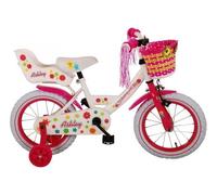 Ashley 14 Pulgadas Bicicleta Niño Blanco Rosa 3,5 -5 Años Ruedines Renuncia