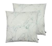 Ashley Wilde Cojines de cinabrio Twin Pack Rellenos de Pluma, Pizarra Gris/Oscuro, 50 x 50cm, 2