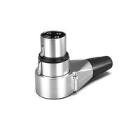ASHLUYAK 3 conectores macho hembra de 90 grados, conector de cable de micrófono de 3 pines