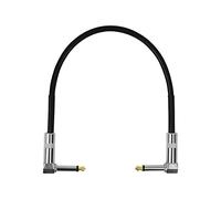 ASHLUYAK Cable de pedal de efectos de guitarra de 15 cm/30 cm/50 cm, conector plano de 6,35 mm, cable adaptador de cable de núcleo de cobre, cabeza redonda