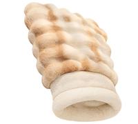 ASHLUYAK Cama para Gatitos Medio Cerrada Interior De Algodón De Felpa Sacos De Dormir Antideslizantes Escondites Casa Cueva para Mascotas Gatos Escondites En Hogar Casa De Felpa para Mascotas