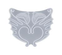ASHLUYAK Molde de silicona con clip para la oreja, hermoso ala de hada, sin perforación, moldes de resina epoxi de cristal, fundas para orejas