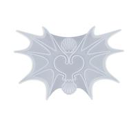 ASHLUYAK Molde de silicona con clip para la oreja, hermoso ala de hada, sin perforación, moldes de resina epoxi de cristal, fundas para orejas