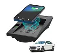 ASHOIH Cargador Inalámbrico para Coche para Audi A4/A5/S4/S5(2018-2021), Plataforma De Carga Rápida para Teléfono De 15 W para Cualquier Teléfono Móvil Habilitado para Qi