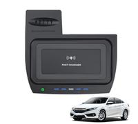 ASHOIH Nuevo Cargador De Coche Inalámbrico para Honda Civic Décima Generación 2019 2020 2021,Cojín De Carga Inalámbrico Rápido del Teléfono 15W,Cargador Inalámbrico De Consola Centrali
