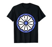 Ashoka Chakra India Orgullosa Cultura Rueda del Dharma Camiseta gráfica económica