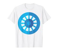 Ashoka Chakra India Orgullosa Cultura Rueda del Dharma Camiseta gráfica económica, Hombre, Blanco, S