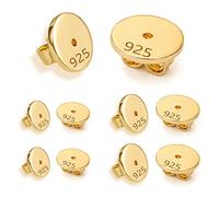 ASH'S CHOICE Cierre De Pendiente De Plata De Ley 925, Cierre De Oreja De Seguridad Universal, Cierre De Mariposa Hipoalergénico, Anticaída, Estable y Duradero