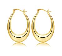 Ash's Choice Pendientes de Plata 925 y Aros Pequeños Minimalistas Chapados en Oro 14K