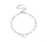 ASH'S CHOICE Pulsera Mujer Plata de Corazón, Ajustable Pulsera Acero Inoxidable, Chapada en Oro 14K, Pulsera de Amor, Minimalismo, Regalo de Joyería para Mujer Niñas