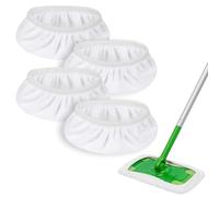 Ashsajkd Almohadilla de limpieza de repuesto de fibra gruesa compatible con mopas húmedas Swiffer Sweeper, tiene un fuerte poder de absorción y captura fácilmente el cabello, adecuada para una