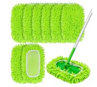 Ashsajkd Almohadilla de repuesto de microfibra para fregona de limpieza, almohadilla de limpieza reutilizable, compatible con trapeadores Swiffer Sweeper, la almohadilla de repuesto de limpieza del