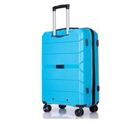 ASHSDI Maleta Cabina Equipaje con Ruedas PP Equipaje Conjuntos Maleta Ligera con Equipaje De Viaje con Cerradura TSA Maletas de Viaje Cabina (Color : Blue, Size : 20in)