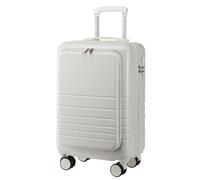 ASHSDI Maleta Cabina Equipaje De Mano Aprobado por Aerolínea, Maleta Ligera, Estuche Rígido para Equipaje De Viaje Maletas de Viaje Cabina (Color : White, Size : 20in)