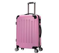 ASHSDI Maleta Cabina Equipaje De Viaje De Negocios De Maleta Dura De 20 Pulgadas, Maletas Portátiles con Cremallera Doble De Ruedas Maletas de Viaje Cabina (Color : Rosa, Size : 20inch)