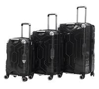 ASHSDI Maleta Cabina Juegos De Equipaje De 3 Piezas Maletas De Gran Capacidad Equipaje De Mano Maleta De Aduanas TSA Maletas de Viaje Cabina (Color : Black, Size : 20+24+28in)