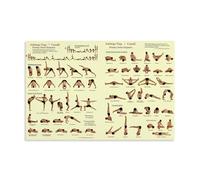 Ashtanga Serie Primaria Póster de Yoga Pintura Decorativa Lienzo Arte de Pared Salón Póster Dormitorio Pintura, Arte de Pared Impresión de Imagen Moderna Decoración de Habitación Familiar 40 x 60 cm