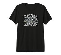 Ashtanga ¡Superviviente! Deporte Divertido Cuervo Power Yoga Camiseta Premium