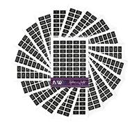 Ashton and Wright - 1-500 pegatinas numeradas - Etiquetas fáciles de despegar - 13 x 8 mm - Negro (paquete de 1000)