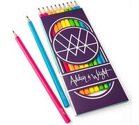 Ashton and Wright - Lápices de grafito Classic HB - Barriles de colores neón - Paquete de 10