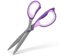 Ashton and Wright - Precision SG - Tijeras de agarre suave para oficina, hogar, cocina y manualidades - 210 mm - Cuchillas de acero (morado, diestros)