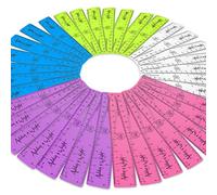 Ashton and Wright - Reglas de 15 cm - Resistente a los golpes (Pack of 100, Transparent)