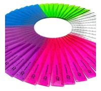 Ashton and Wright - Reglas de 15 cm - Resistente a los golpes (Pack of 50, Transparent)