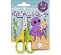 Ashton and Wright - Tijeras de agarre suave para niños de 12 cm (Pack of 1, Green/Yellow)