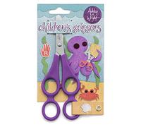 Ashton and Wright - Tijeras de entrenamiento para niños con doble agujero, color morado, diestros (12)