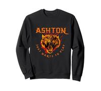 ASHTON - Bonito nombre de niño con tigre: Sólo quiere jugar Sudadera
