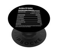 Ashton Datos de Nutrición Nombre Gracioso PopSockets PopGrip Adhesivo
