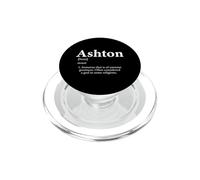 Ashton Definition - Regalo Divertido de cumpleaños para Primer Nombre PopSockets PopGrip para MagSafe