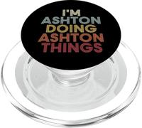 Ashton Name Ashton Personalized Name First Given PopSockets PopGrip para MagSafe
