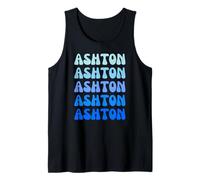Ashton Retro Name Stack Design Camiseta sin Mangas