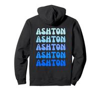 Ashton Retro Name Stack Design Sudadera con Capucha
