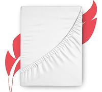 Ashton Sheets 100% Cotton Queen Size Fitted Sheet Only - 1000 Thread Count Queen Fitted Sheet Cotton, Luxuriously Soft, Durable, Cooling 16" Deep Pocket Sateen Bottom, Luxury Hotel Quality - White