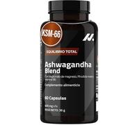 Ashwagandha Blend Ashwagandha KSM-66, Rhodiola, Magnesio bisglicinato, Vitamina B6 - Nootropico y Adaptogeno que ayuda con el Sueño, Claridad Mental y Bienestar General, 60 Cápsulas - Nyvos