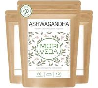 Ashwagandha cápsulas 1200mg - 100% polvo de raíz - 180 días de suministro - el equilibrio, la calidad de vida y la paz interior - de la India - Vegan & Gluten Free - por MoriVeda - 360 piezas