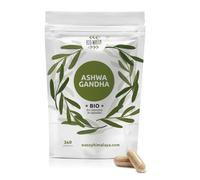 Ashwagandha Ecológica |BIO| 240 Capsulas De Alta Potencia. Veganas, 100% Natural Y Pura. Sin Aditivos | Bienestar Mental Y Físico, Antiestrés. Suplemento Adaptogeno De La India. Dosis Max 1125Mg