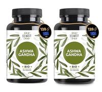 Ashwagandha Ecológica |BIO| 240 Capsulas De Alta Potencia. Veganas, 100% Natural Y Pura. Sin Aditivos | Bienestar Mental Y Físico, Antiestrés. Suplemento Adaptogeno De La India. Dosis Max 1125Mg