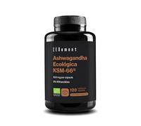 Ashwagandha Ecológica KSM-66 600 mg, 5% Withanólidos - 120 Cápsulas | Extracto Patentado de Raíz - Ecológico, Vegano, Sin Aditivos - 1 Cápsula al Día, 4 Meses de Suministro - Zenement